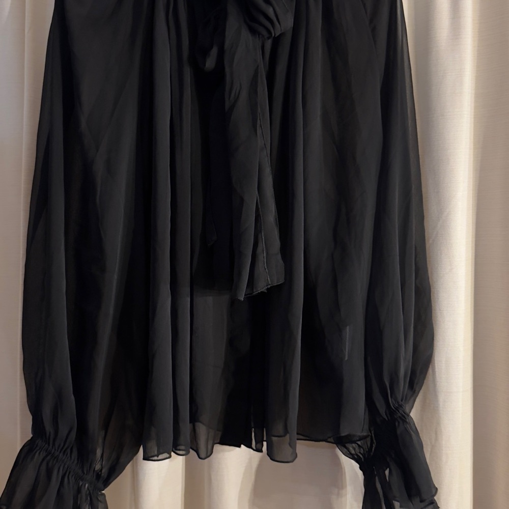 H&M Black Sheer Top